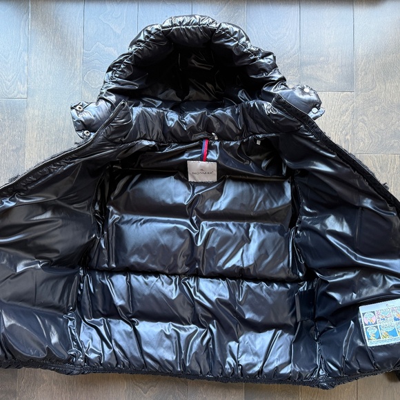 Moncler Elbe Black Jr SZ 14 Winter Jacket Adult:Sz XS - Picture 2 of 10